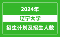 辽宁大学2024年在江苏的招生计划及招生人数