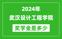 2024年武汉设计工程学院奖学金多少钱_覆盖率是多少？