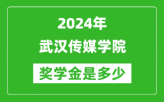 2024年武汉传媒学院奖学金多少钱_覆盖率是多少？