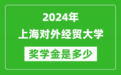 2024年上海对外经贸大学奖学金多少钱_覆盖率是多少？