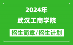 武汉工商学院2024年高考招生简章及各省招生计划人数