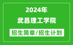 武昌理工学院2024年高考招生简章及各省招生计划人数